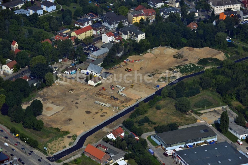 Berlin OT Mahlsdorf von oben - Neubauprojekt Wohnen im alten Mahlsdorf in Berlin