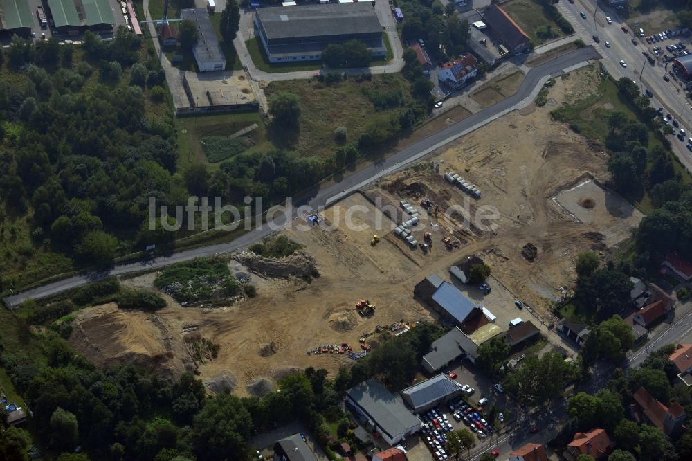 Berlin OT Mahlsdorf aus der Vogelperspektive: Neubauprojekt Wohnen im alten Mahlsdorf in Berlin