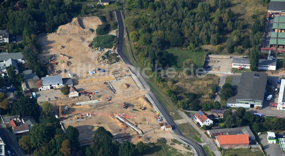 Luftbild Berlin OT Mahlsdorf - Neubauprojekt Wohnen im alten Mahlsdorf in Berlin