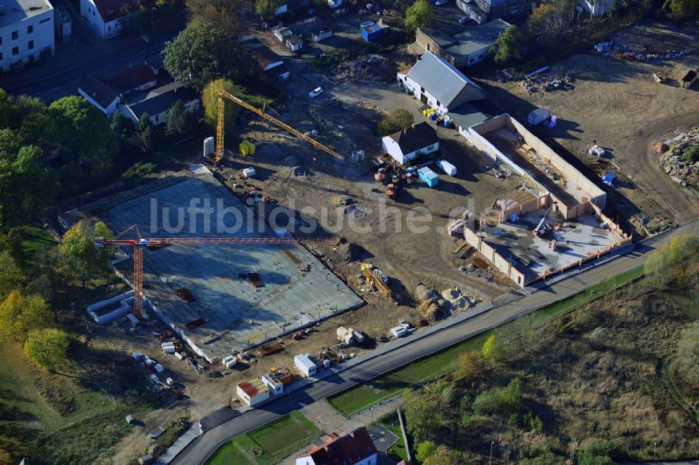 Luftaufnahme Berlin - Neubauprojekt Wohnen im alten Mahlsdorf in Berlin