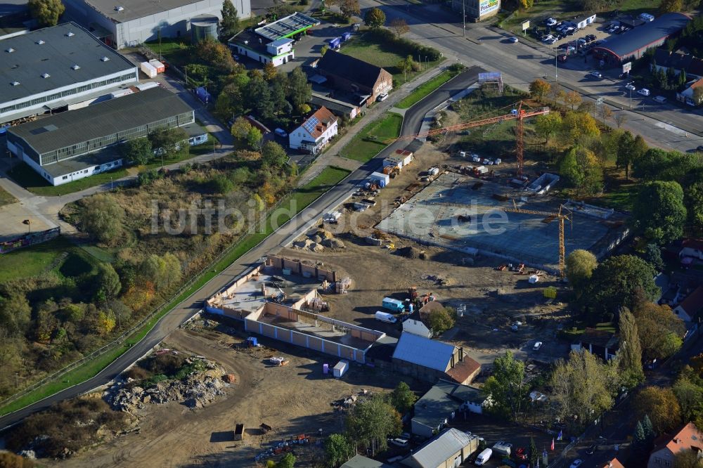 Luftaufnahme Berlin - Neubauprojekt Wohnen im alten Mahlsdorf in Berlin