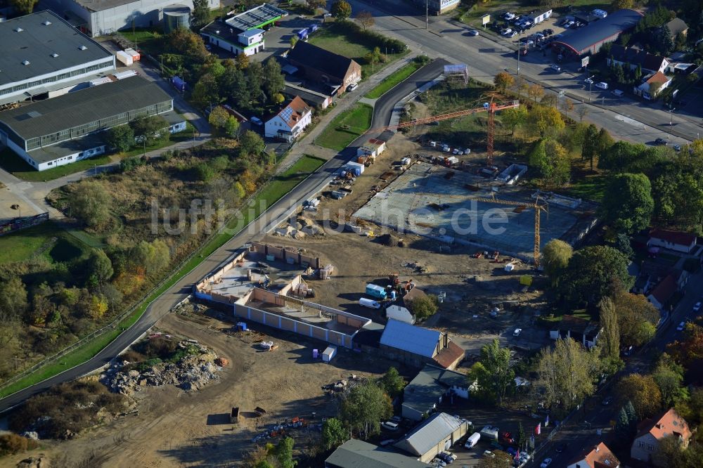 Berlin von oben - Neubauprojekt Wohnen im alten Mahlsdorf in Berlin