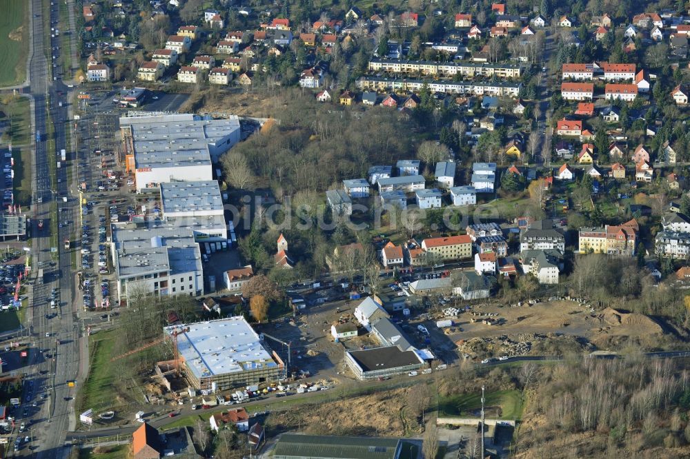 Luftbild Berlin Mahlsdorf - Neubauprojekt Wohnen im alten Mahlsdorf in Berlin