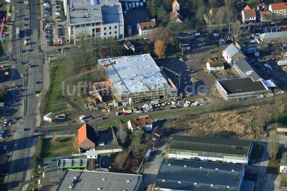 Luftaufnahme Berlin Mahlsdorf - Neubauprojekt Wohnen im alten Mahlsdorf in Berlin