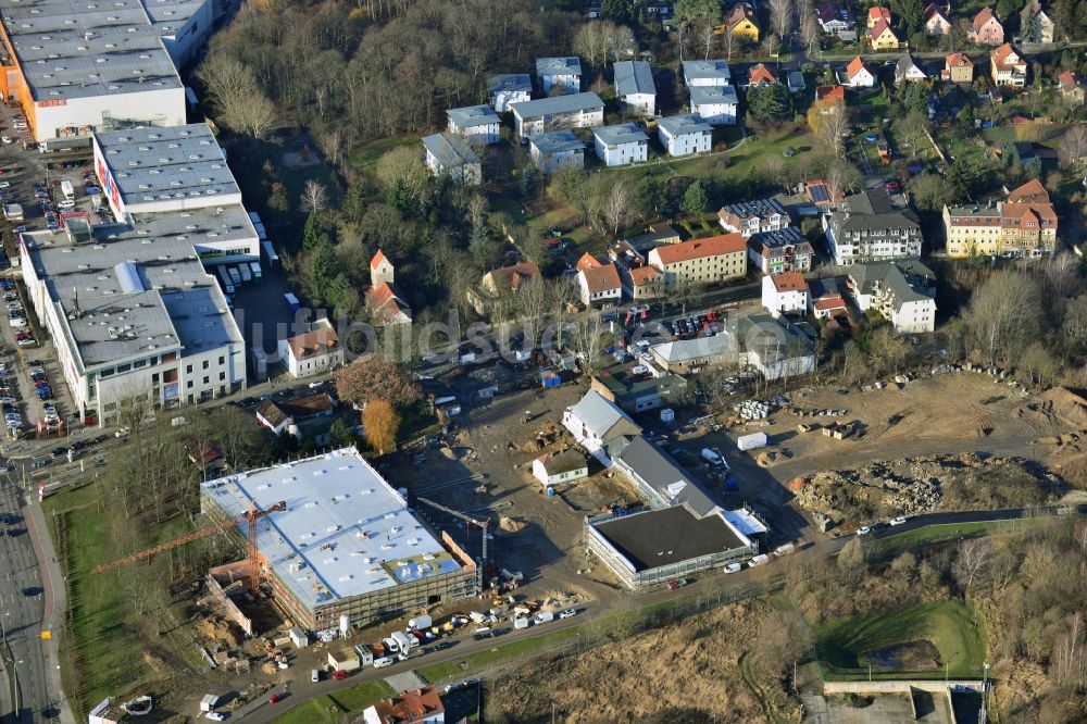 Berlin Mahlsdorf von oben - Neubauprojekt Wohnen im alten Mahlsdorf in Berlin