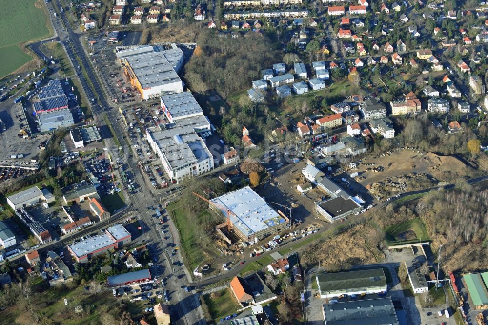 Berlin Mahlsdorf von oben - Neubauprojekt Wohnen im alten Mahlsdorf in Berlin