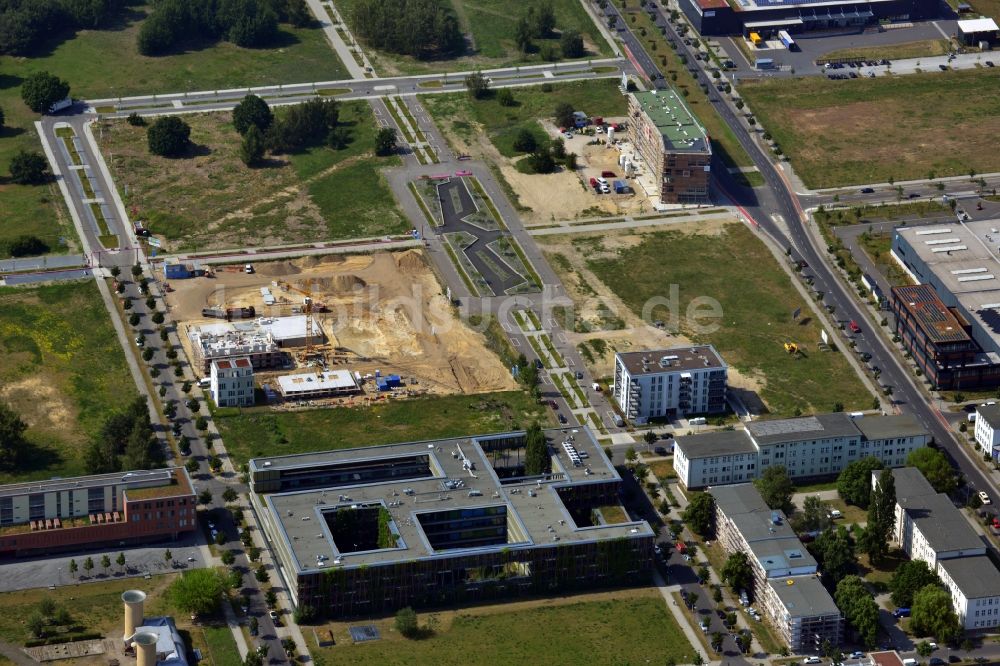 Luftaufnahme Berlin OT Adlershof - Neubauprojekte auf dem Campus Adlershof in Berlin