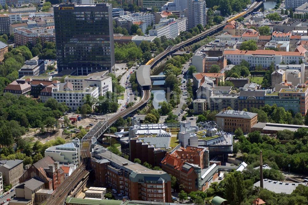 Luftbild Berlin - Neubaus des Deutschen Technikmuseums in Berlin