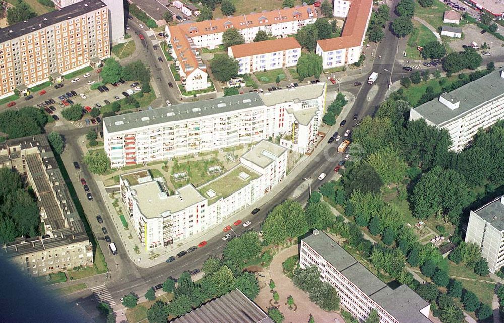 Luftaufnahme Berlin-Hohenschönhausen - Neubausiedlung an der Gehrenseestraße in Berlin-Hohenschönhausen.