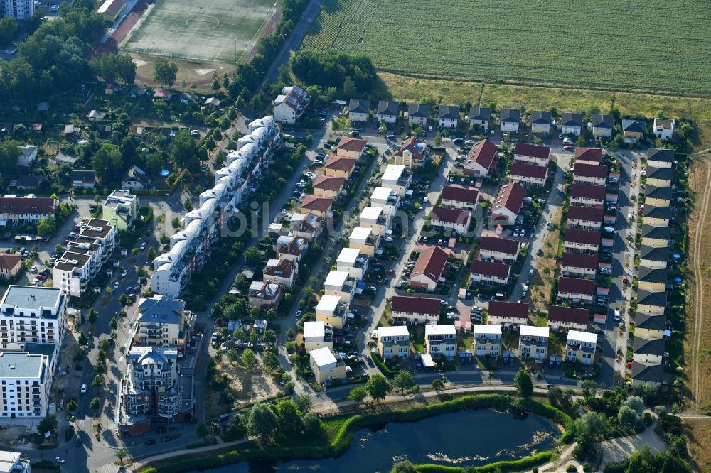 Luftaufnahme Teltow - Neubausiedlung Mühlendorf in Teltow im Bundesland Brandenburg, Deutschland