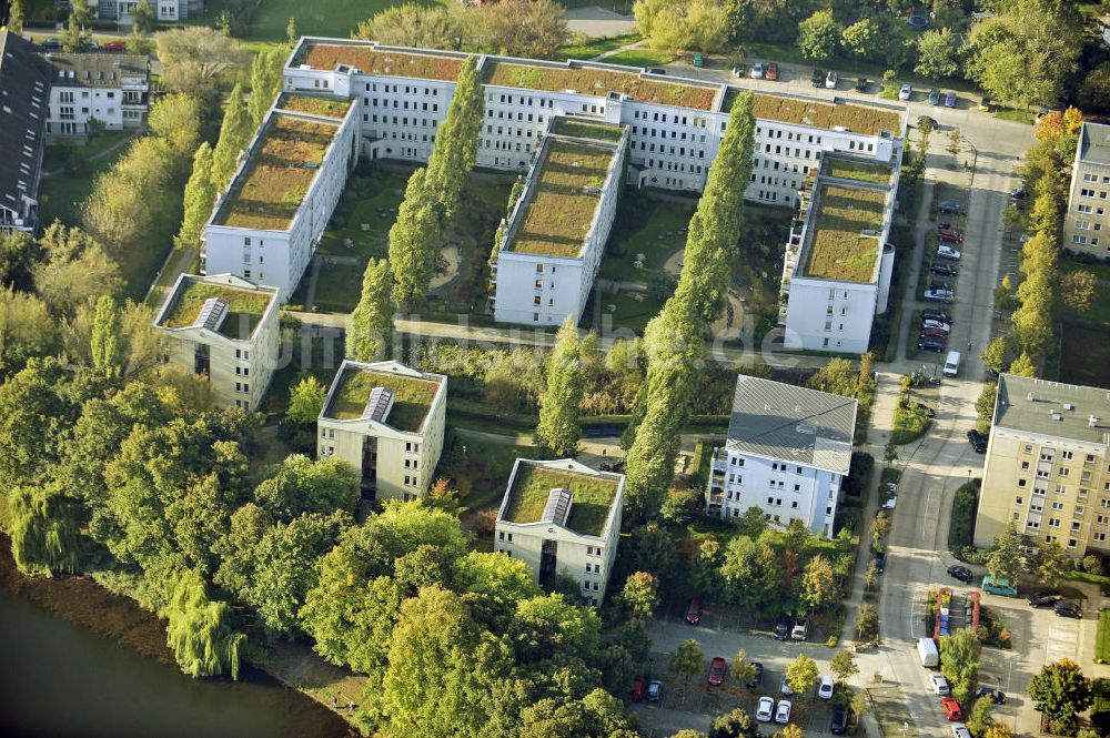 Berlin von oben - Neubausiedlung nahe des Orankesees