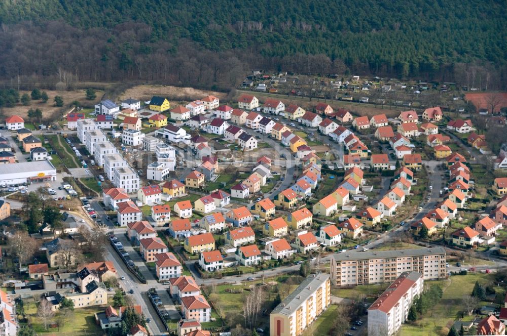 Luftaufnahme Radebeul - Neubausiedlung im Stadtgebiet in Radebeul im Bundesland Sachsen