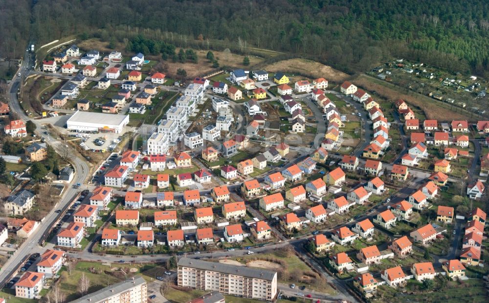 Luftbild Radebeul - Neubausiedlung im Stadtgebiet in Radebeul im Bundesland Sachsen