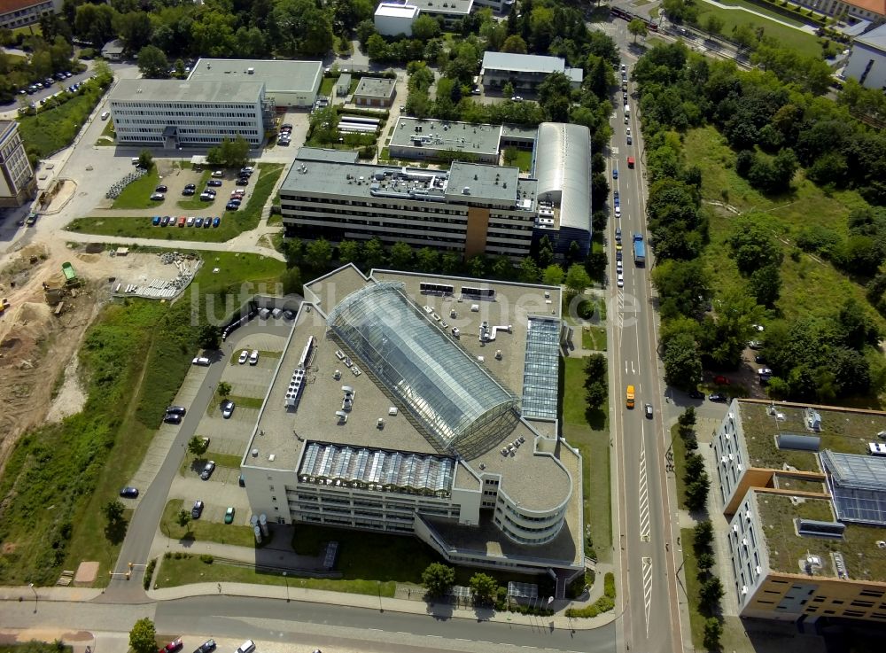 Luftbild Halle (Saale) - Neubauten am Campus Heide Süd und am Technologiepark Weinberg Campus in Halle (Saale) im Bundesland Sachsen-Anhalt