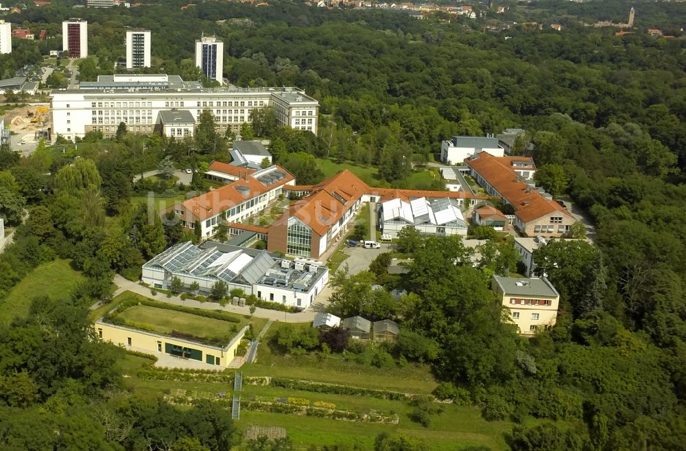 Luftbild Halle (Saale) - Neubauten am Technologiepark Weinberg Campus in Halle (Saale) im Bundesland Sachsen-Anhalt