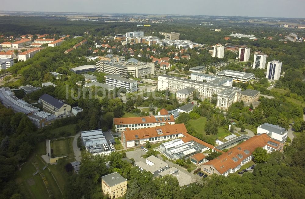 Luftbild Halle (Saale) - Neubauten am Technologiepark Weinberg Campus in Halle (Saale) im Bundesland Sachsen-Anhalt