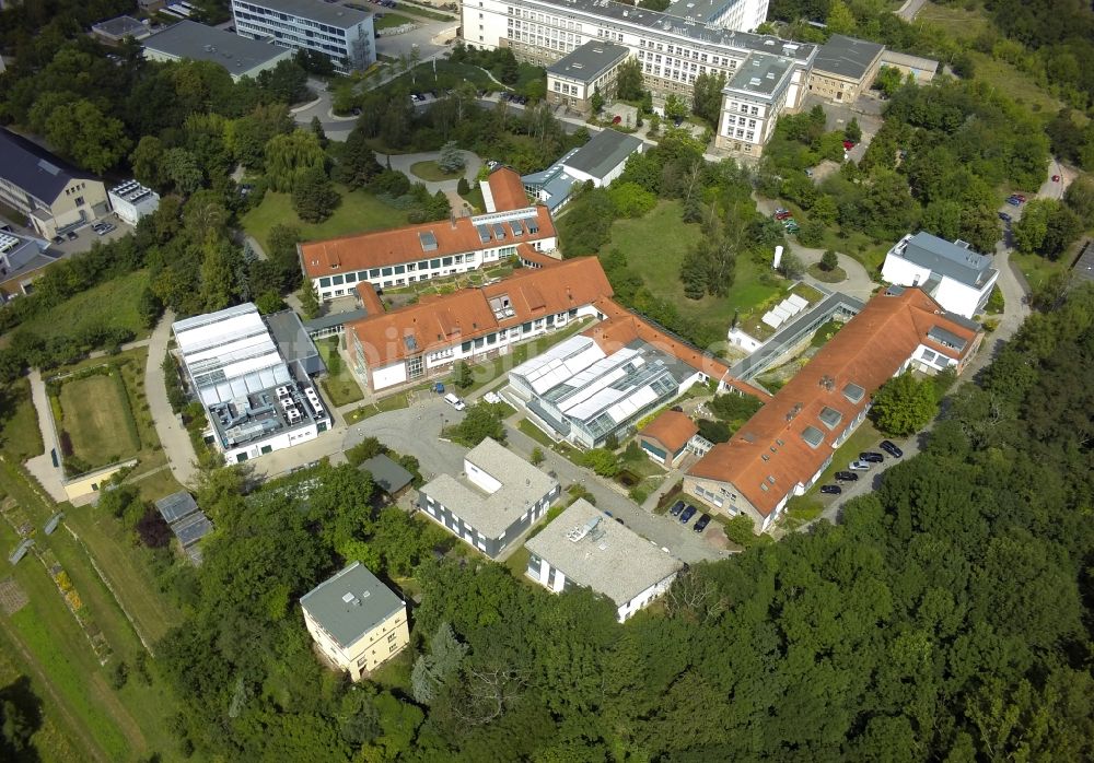 Luftaufnahme Halle (Saale) - Neubauten am Technologiepark Weinberg Campus in Halle (Saale) im Bundesland Sachsen-Anhalt