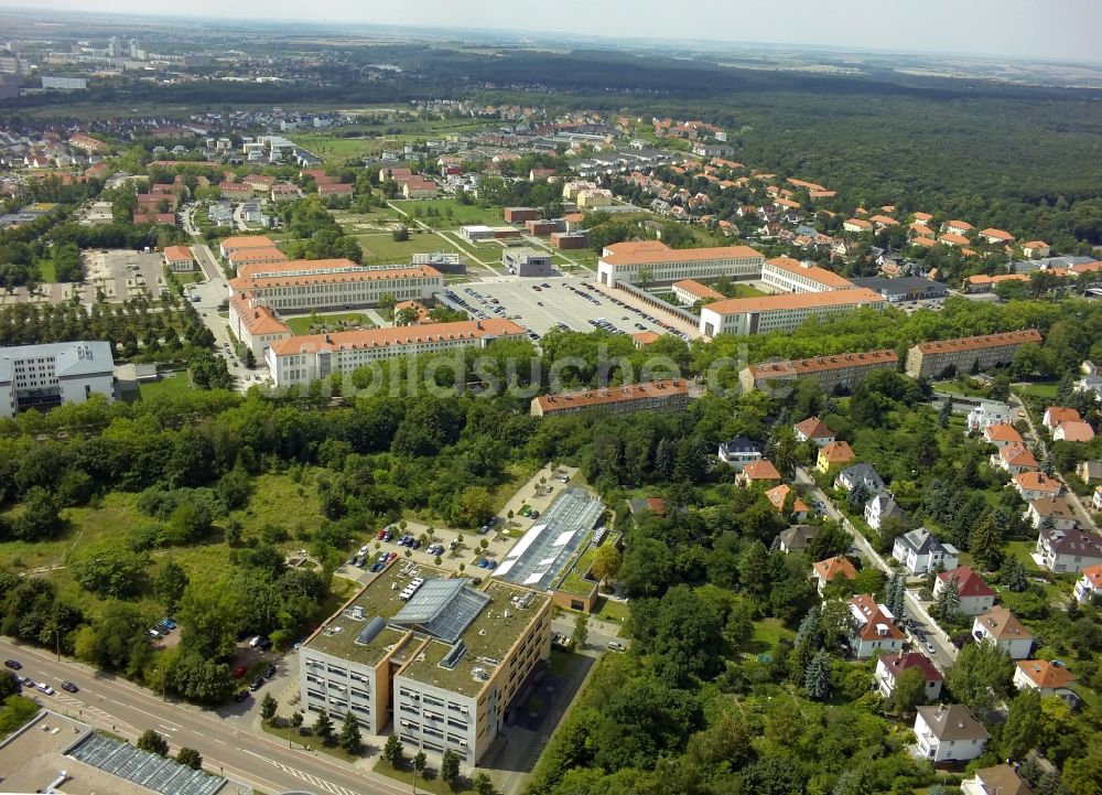 Luftbild Halle (Saale) - Neubauten am Technologiepark Weinberg Campus in Halle (Saale) im Bundesland Sachsen-Anhalt