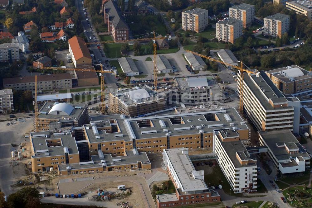 Greifswald von oben - Neubauten der Universität Greifswald