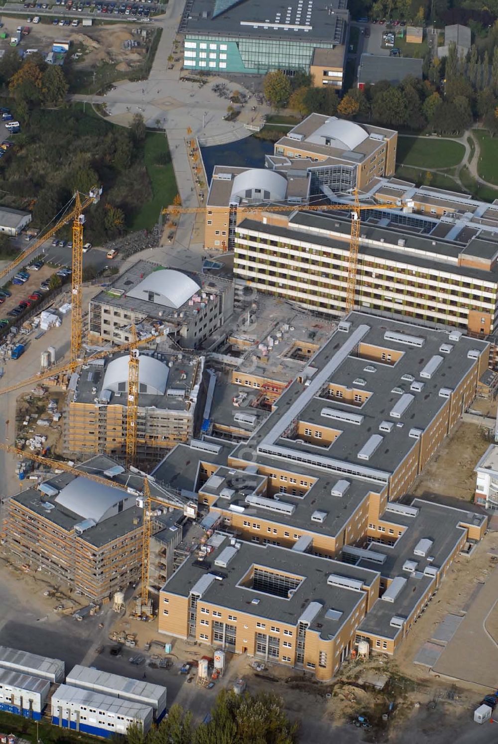 Greifswald von oben - Neubauten der Universität Greifswald