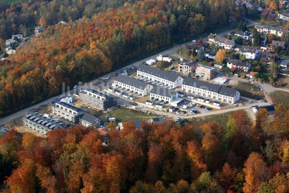 Grenzach-Wyhlen von oben - Neubauten im Wohngebiet Neufeld Süd in Grenzach-Wyhlen im Bundesland Baden-Württemberg