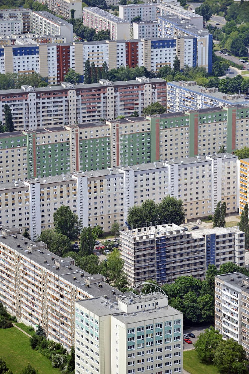 Luftaufnahme Magdeburg - Neubauwohnsiedlung in Magdeburg