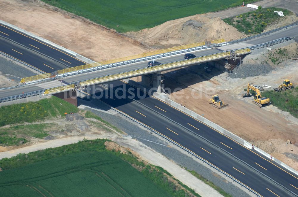 Luftaufnahme Bovenden - Neue Brücke zwischen Bovenden und Lenglern in Niedersachsen