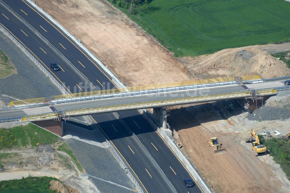 Bovenden aus der Vogelperspektive: Neue Brücke zwischen Bovenden und Lenglern in Niedersachsen