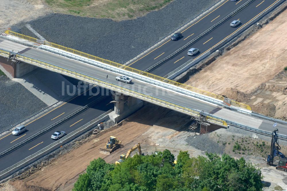 Bovenden aus der Vogelperspektive: Neue Brücke zwischen Bovenden und Lenglern in Niedersachsen