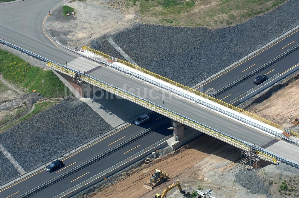 Bovenden von oben - Neue Brücke zwischen Bovenden und Lenglern in Niedersachsen