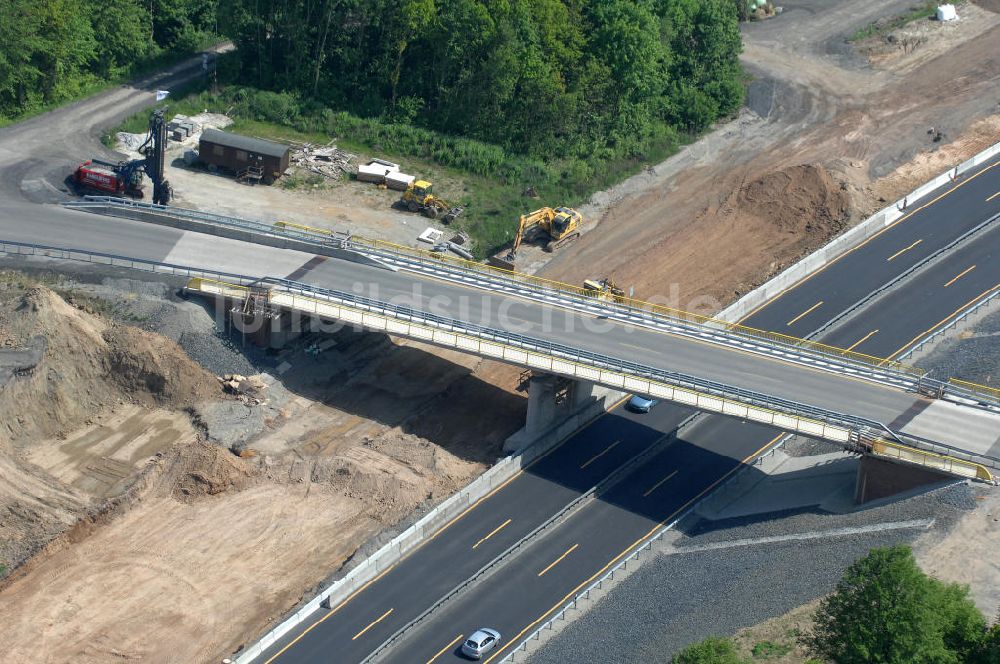 Luftaufnahme Bovenden - Neue Brücke zwischen Bovenden und Lenglern in Niedersachsen