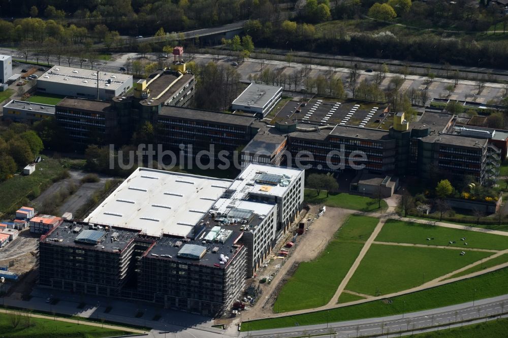 Aachen aus der Vogelperspektive: Neue Forschungsgebäude auf dem RWTH Aachen Campus im Bundesland Nordrhein-Westfalen