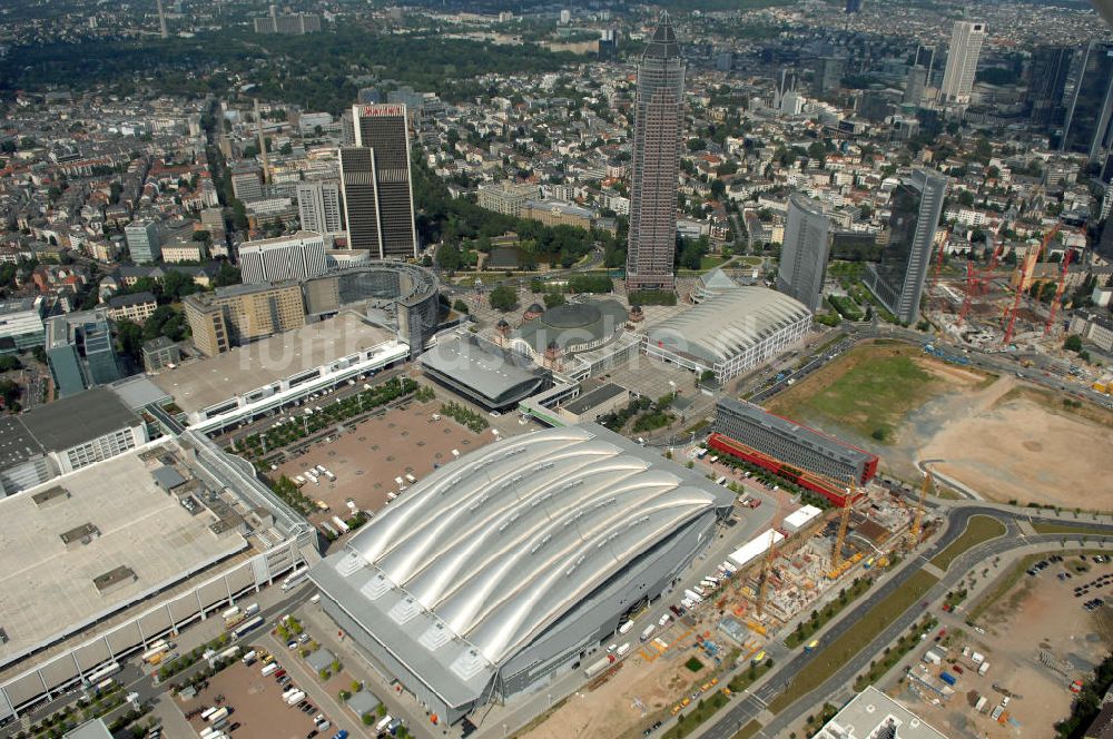 Luftbild Frankfurt am Main - neue Halle 3 auf dem Frankfurter Messegelände