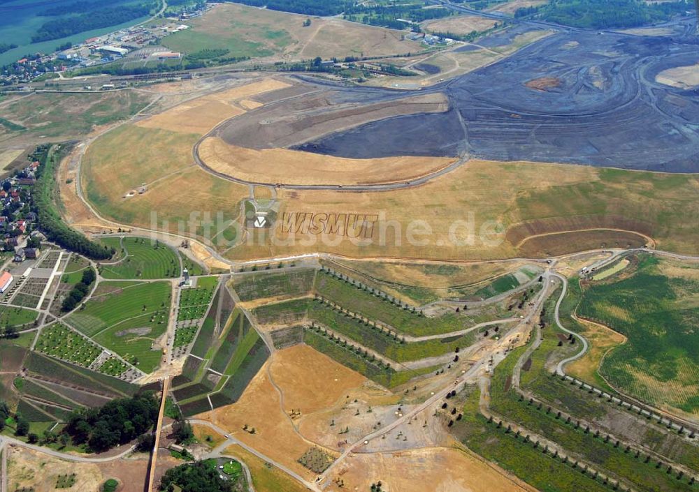 Ronneburg aus der Vogelperspektive: Neue Landschaft Ronneburg