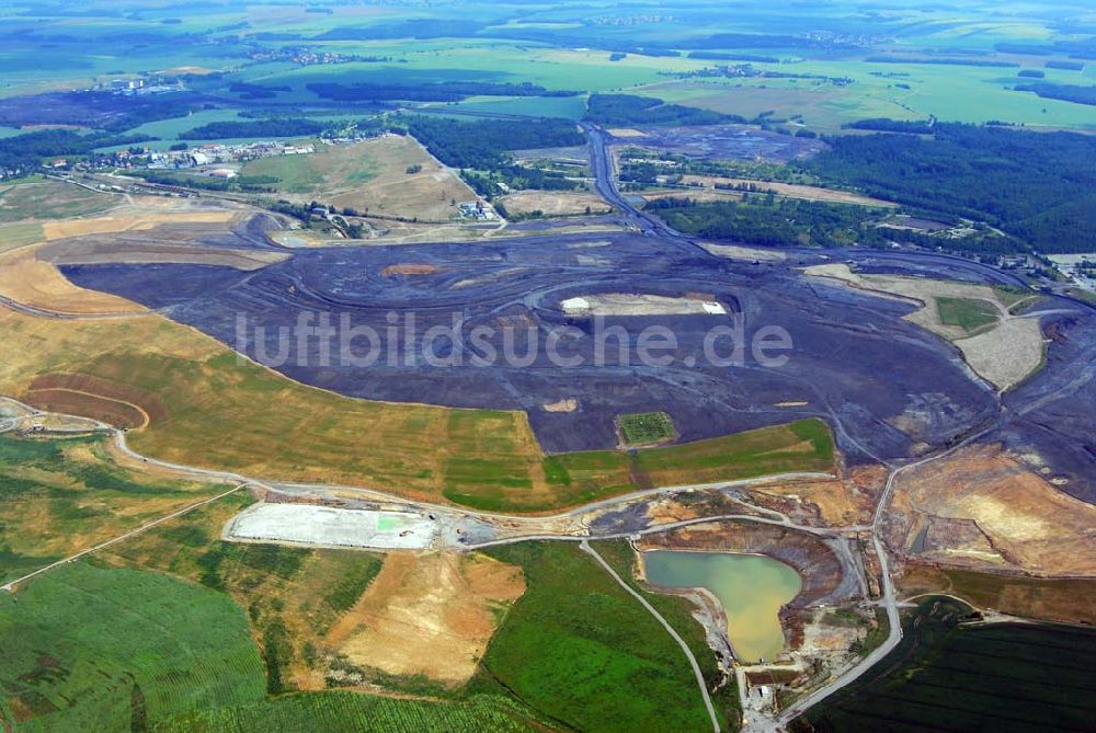 Ronneburg aus der Vogelperspektive: Neue Landschaft Ronneburg