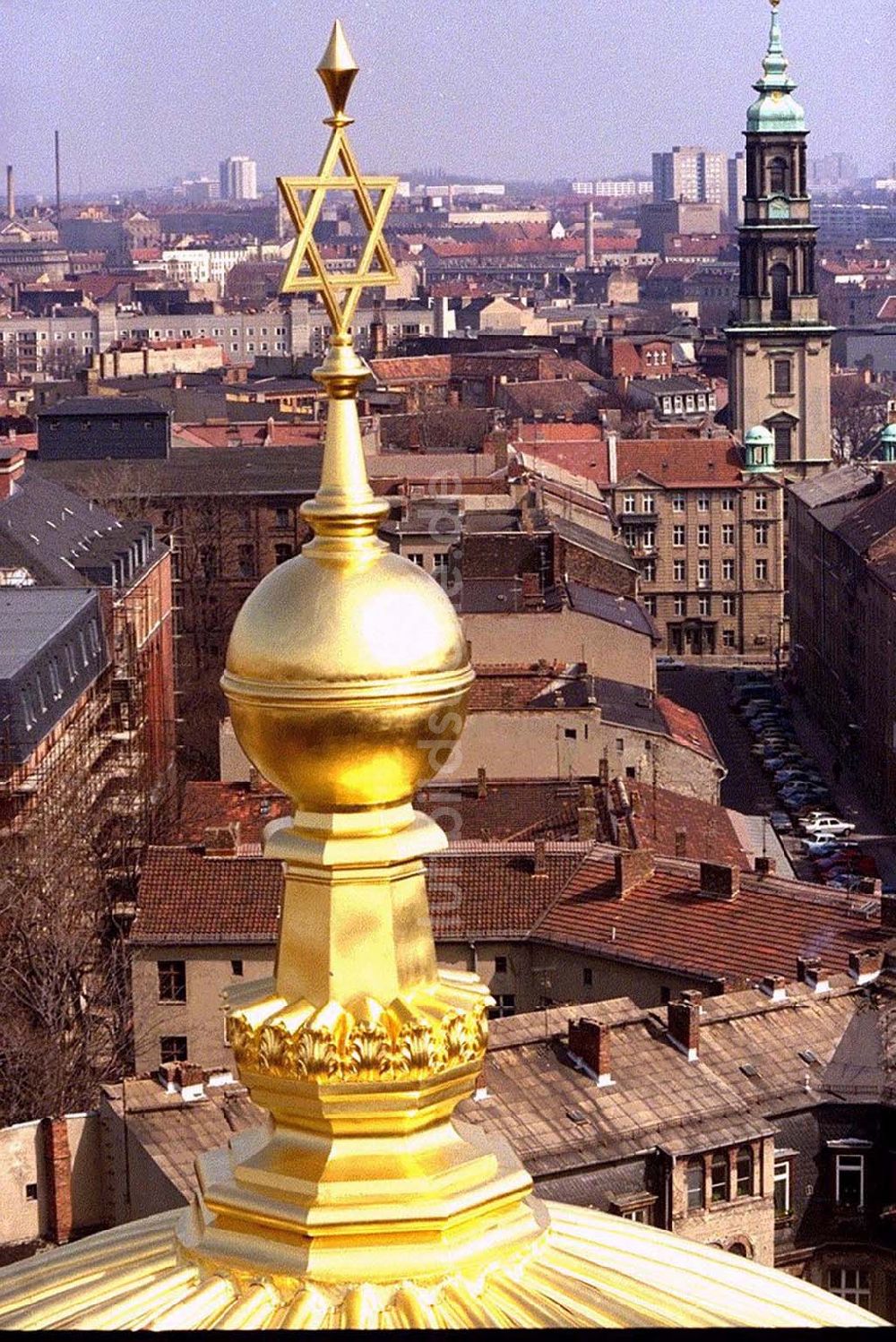 Berlin von oben - Neue Synagoge in der Oranienburger Straße.