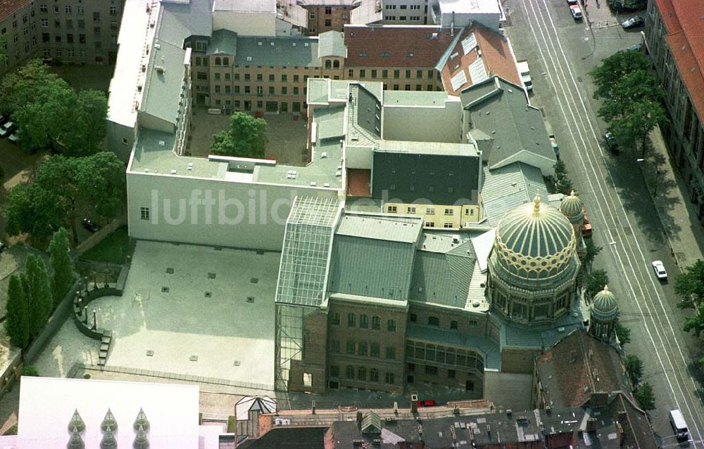 Luftbild Berlin - Neue Synagoge in der Oranienburger Straße in Berlin-Mitte.