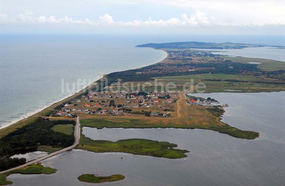 Hiddensee (Rügen) aus der Vogelperspektive: Neuendorf auf Hiddensee