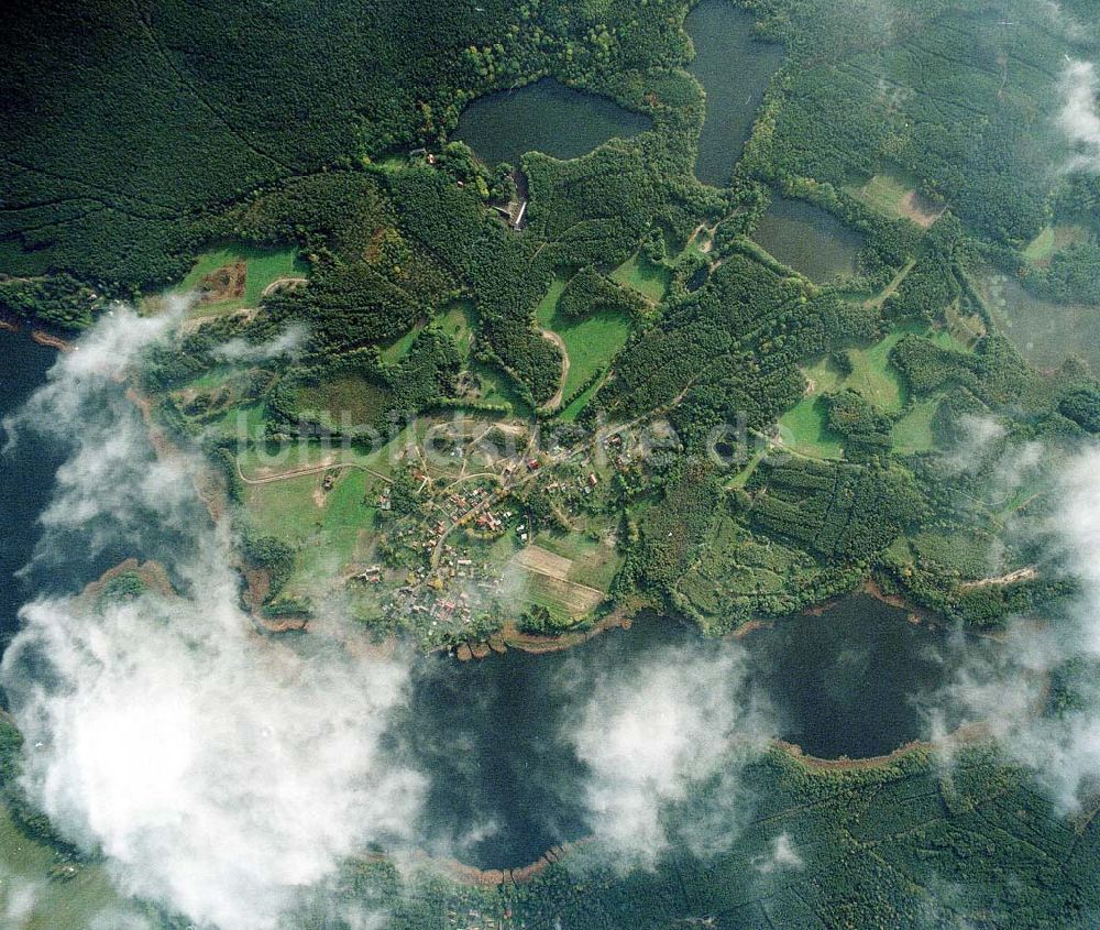 Luftbild Brand / Brandenburg - Neuendorfer See nordöstlich von Brand aus 6000 ft Höhe.