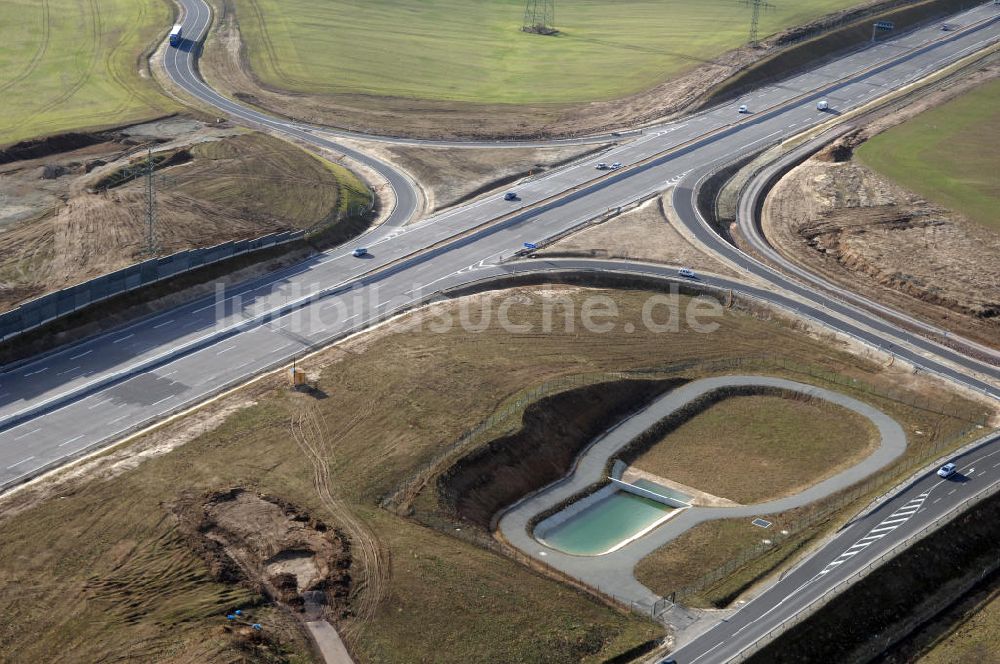 Hötzelsroda von oben - Neuer A4 -Autobahnverlauf bei Hötzelsroda - new A4 motorway course E40 / A4 near hötzelsroda in thuringia