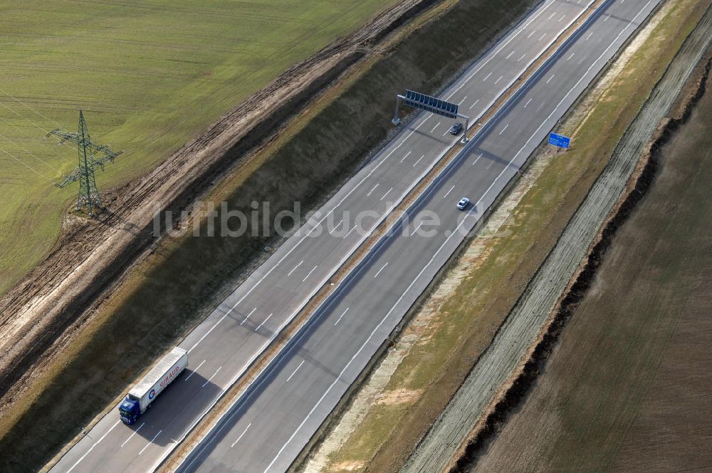 Luftaufnahme Hötzelsroda - Neuer A4 -Autobahnverlauf bei Hötzelsroda - new A4 motorway course E40 / A4 near hötzelsroda in thuringia