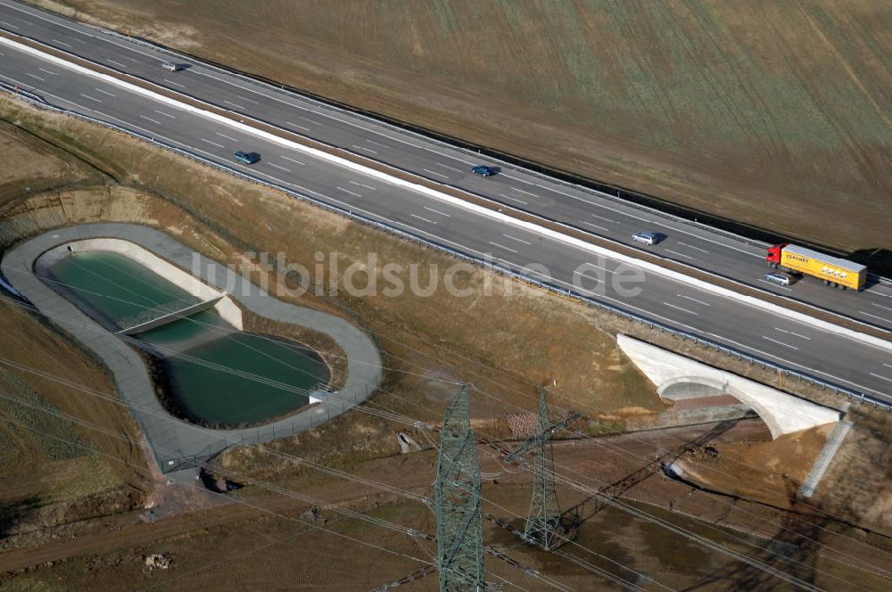 Luftaufnahme Hötzelsroda - Neuer A4 -Autobahnverlauf bei Hötzelsroda - new A4 motorway course E40 / A4 near hötzelsroda in thuringia