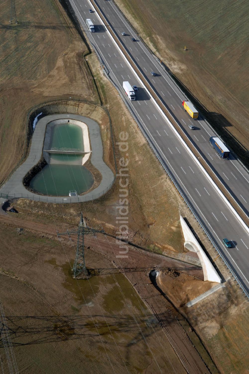 Hötzelsroda aus der Vogelperspektive: Neuer A4 -Autobahnverlauf bei Hötzelsroda - new A4 motorway course E40 / A4 near hötzelsroda in thuringia