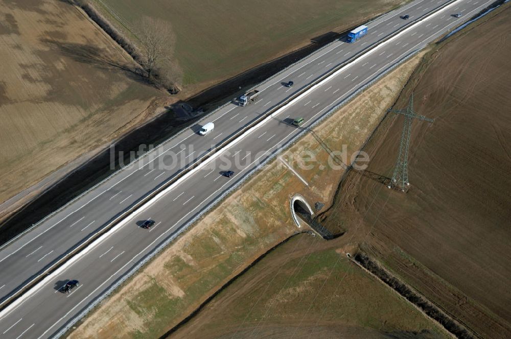 Luftaufnahme Hötzelsroda - Neuer A4 -Autobahnverlauf bei Hötzelsroda - new A4 motorway course E40 / A4 near hötzelsroda in thuringia