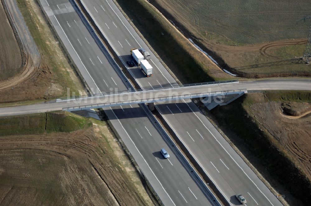 Luftaufnahme Hötzelsroda - Neuer A4 -Autobahnverlauf bei Hötzelsroda - new A4 motorway course E40 / A4 near hötzelsroda in thuringia