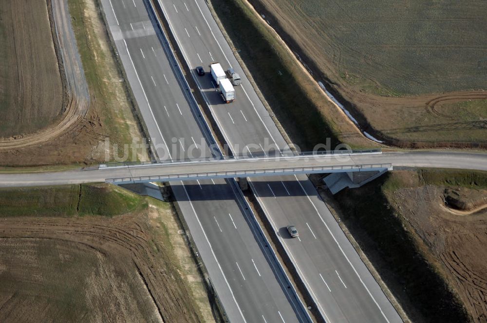 Hötzelsroda von oben - Neuer A4 -Autobahnverlauf bei Hötzelsroda - new A4 motorway course E40 / A4 near hötzelsroda in thuringia