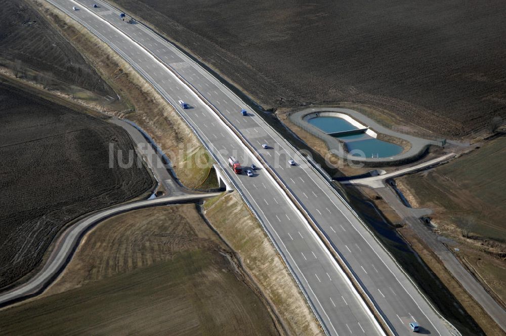 Luftaufnahme Hötzelsroda - Neuer A4 -Autobahnverlauf bei Hötzelsroda - new A4 motorway course E40 / A4 near hötzelsroda in thuringia