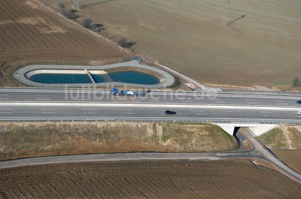 Hötzelsroda aus der Vogelperspektive: Neuer A4 -Autobahnverlauf bei Hötzelsroda - new A4 motorway course E40 / A4 near hötzelsroda in thuringia