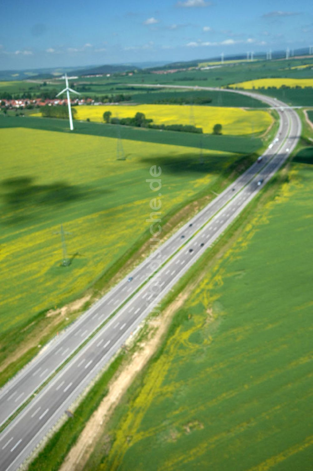 Hötzelsroda aus der Vogelperspektive: Neuer A4 -Autobahnverlauf bei Hötzelsroda - new A4 motorway course E40 / A4 near Hötzelsroda in thuringia