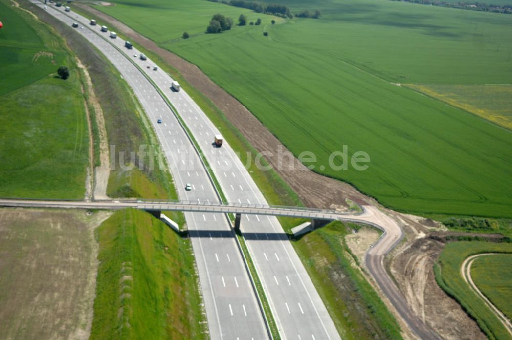 Hötzelsroda von oben - Neuer A4 -Autobahnverlauf bei Hötzelsroda - new A4 motorway course E40 / A4 near Hötzelsroda in thuringia